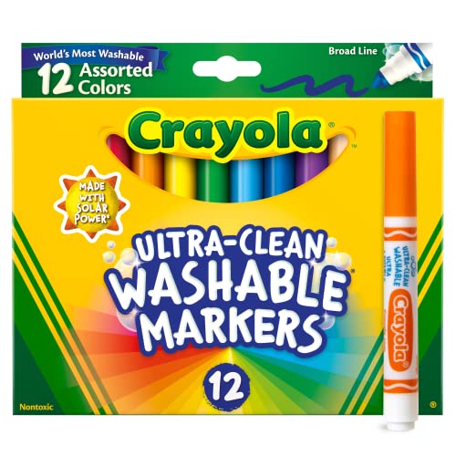 CRAYOLA I Profumelli Pennarelli Lavabili Profumati, Punta Media, per Scuola  e Tempo Libero, Colori Assortiti, 10 Pezzi, 58-5071