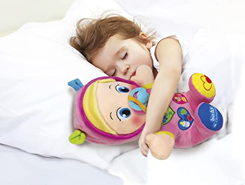 Baby Clementoni - Alice, la Mia Prima Bambola, Peluche Bambini 10+ Mesi, Centro Attività con Ciuccio e 3 Tasti per Imparare Forme, Numeri, Colori, Parole e Versi degli Animali, Lingua Italiana, 17201 - immagine 9