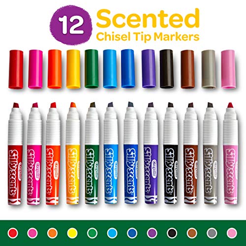 Crayola Silly Scents Wedge Tip Washable Markers-12 Colors - immagine 3