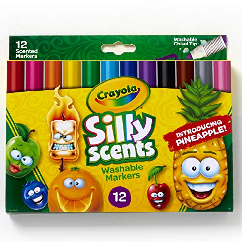 Crayola Silly Scents Wedge Tip Washable Markers-12 Colors - immagine 5