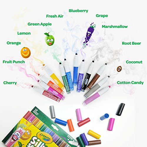 Crayola Silly Scents Wedge Tip Washable Markers-12 Colors - immagine 6