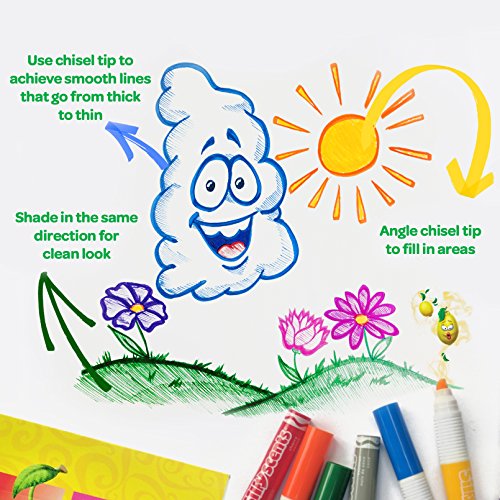 Crayola Silly Scents Wedge Tip Washable Markers-12 Colors - immagine 8