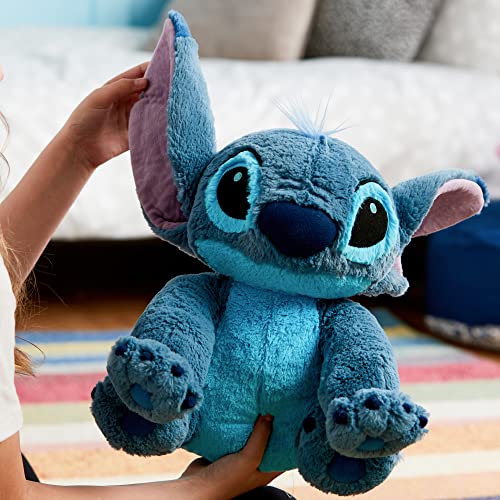 Disney Store peluche ufficiale medio per bambini Stitch, 38 cm, personaggio coccoloso con consistenza sfumata e dettagli ricamati, orecchie flessibili - per bimbi dai 0 anni in su - immagine 3
