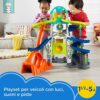 Fisher-Price, Little People, Mega Torre Scontri e Sfide, Pista con Veicoli Giocattolo per Bambini 18+Mesi, GMJ12 - immagine 3