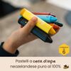 Honeysticks Super Jumbo Pastelli di cera (pacco da 6) - 100% cera d'api, colori alimentari, non tossici, per bambini 1-3 anni, infrangibili, extra-large, facili da tenere e usare, eco-compatibili - immagine 3
