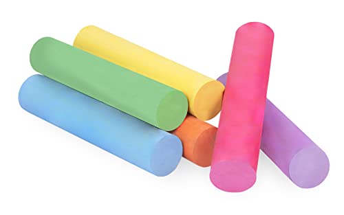 Jovi - Maxi Street CHALKS Gessetti, Scatola da 20 Pezzi, Colori Assortiti, Non producono Polvere, Facili da Cancellare e Molto Resistenti, Senza glutine (1130) - immagine 5