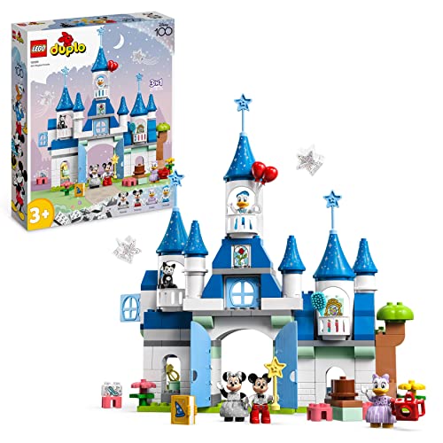 LEGO 10998 DUPLO Disney Castello Magico 3 in 1, Giocattolo Speciale con  Figure di Topolino, Minnie, Paperino e Paperina, Regali di Natale per  Bambini e Bambine, Giochi Serie 100° Anniversario Disney –