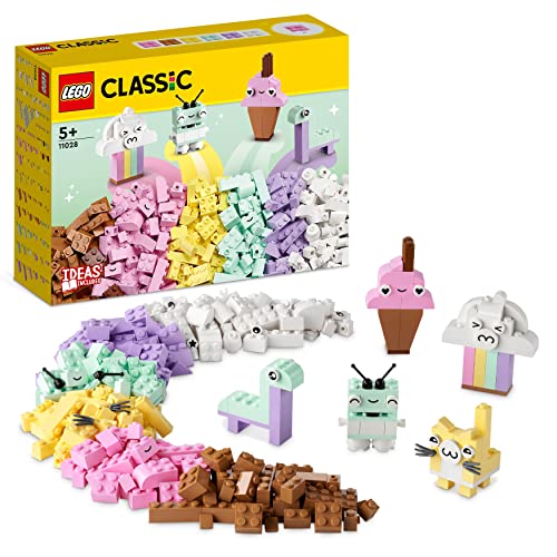 LEGO 11028 Classic Divertimento Creativo Pastelli, Set Costruzioni in  Mattoncini con Dinosauro Giocattolo e Gatto, Giochi Educativi per Bambini  dai 5 Anni – Giochi e Prodotti per l'Età Evolutiva