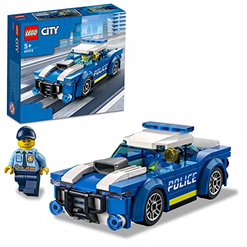 LEGO 60312 City Police Auto della Polizia, Set di Costruzione con  Minifigure e Macchina Giocattolo per Bambini di 5+ Anni – Giochi e Prodotti  per l'Età Evolutiva