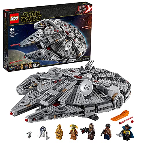 LEGO 75257 Star Wars Millennium Falcon, Set di Costruzioni dell'Iconica  Astronave, con Finn, Chewbacca, Lando Calrissian, Boolio, C-3PO, R2-D2 e  D-O, Collezione: L'Ascesa di Skywalker – Giochi e Prodotti per l'Età  Evolutiva