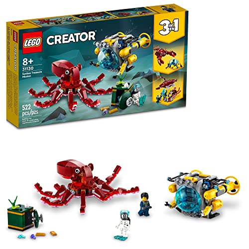 LEGO Creator 31130 – Set di giocattoli da costruzione 3 in 1 per bambini,  ragazzi e ragazze, dagli 8 anni in su (522 pezzi) – Giochi e Prodotti per  l'Età Evolutiva