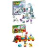 LEGO DUPLO Disney Princess Il Castello di Ghiaccio di Frozen, Set Giocattoli con Mini Bamboline di Elsa e Anna, e Olaf,