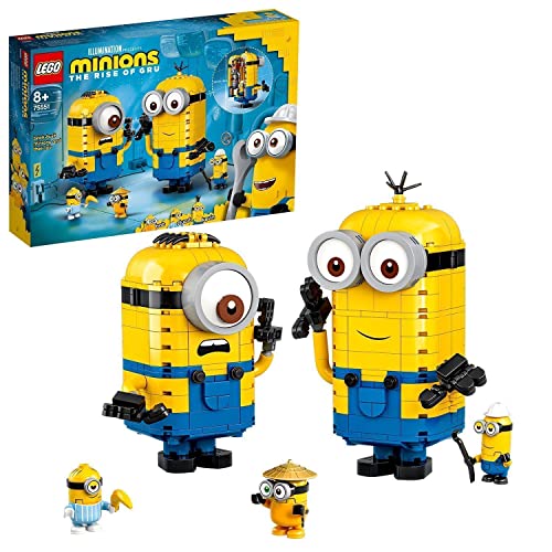 LEGO Minions Personaggi Minions e la loro Tana, Set di Costruzioni da  Esporre con Figure di Stuart, Kevin e Bob, 75551 – Giochi e Prodotti per  l'Età Evolutiva