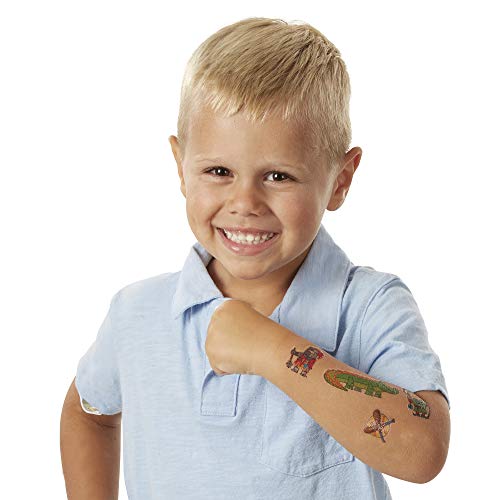 Melissa & Doug- My First Temporary Tattoos Dinosaurs Tatuaggi Temporanei, Cartone Animato, Multicolore, small, 2947 - immagine 4