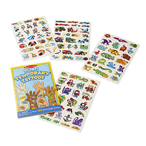 Melissa & Doug- My First Temporary Tattoos Dinosaurs Tatuaggi Temporanei, Cartone Animato, Multicolore, small, 2947 - immagine 8