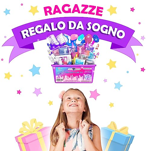 Original Stationery Unicorn Slime Kit Completo, Laboratorio Slime per Bambine â Fabbrica dello Slime Unicorno Soffice, Attivatore Kit Fai Da Te Regalo - immagine 3