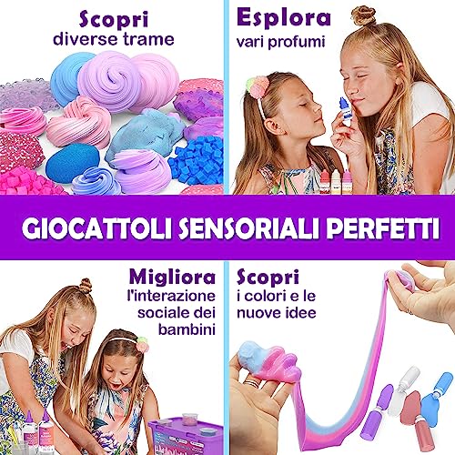 Original Stationery Unicorn Slime Kit Completo, Laboratorio Slime per Bambine â Fabbrica dello Slime Unicorno Soffice, Attivatore Kit Fai Da Te Regalo - immagine 5