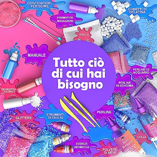 Original Stationery Unicorn Slime Kit Completo, Laboratorio Slime per Bambine â Fabbrica dello Slime Unicorno Soffice, Attivatore Kit Fai Da Te Regalo - immagine 6