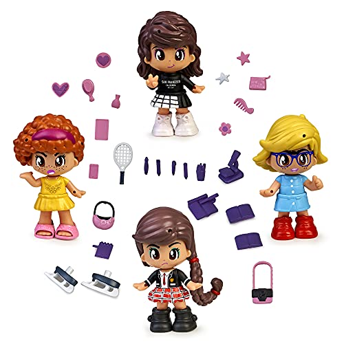 Pinypon - Il Mondo Clodett, Pack 4 Figure, Personaggi dei Video: Janette, Catalina, Hortensia e Clodett, Storie di Giocattoli per Creare Video Canale Youtube, 700016941 - immagine 5