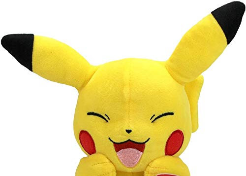 Pokemon- BO36766, peluche di Pikachu #5, da 20 cm, realistico, super morbido, da coccolare ed accarezzare, in diversi colori - immagine 3
