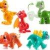 Prextex Dinosauri Flessibili dei Cartoni Animati Ruotabili - Set di 5 Pezzi