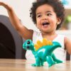 Prextex Dinosauri Flessibili dei Cartoni Animati Ruotabili - Set di 5 Pezzi - immagine 5