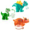 Prextex Dinosauri Flessibili dei Cartoni Animati Ruotabili - Set di 5 Pezzi - immagine 6