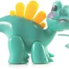 Prextex Dinosauri Flessibili dei Cartoni Animati Ruotabili - Set di 5 Pezzi - immagine 8