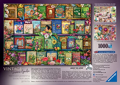 Ravensburger - Puzzle Libri di giardinaggio, 1000 Pezzi, Idea regalo, per Lei o Lui, Puzzle Adulti - immagine 4