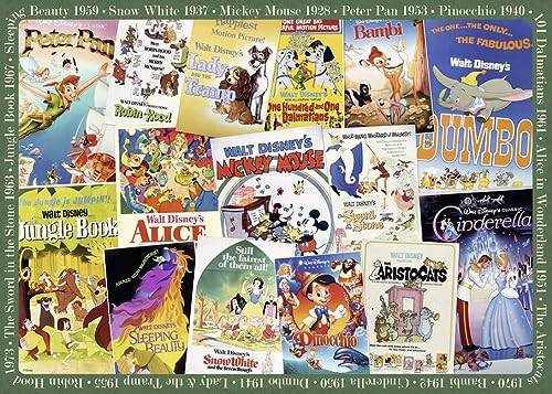 Ravensburger - Puzzle Disney Vintage Movie Post per Adulti e Ragazzi, 1000 Pezzi, Idea Regalo per Lei o Lui, 70x50 cm - immagine 15