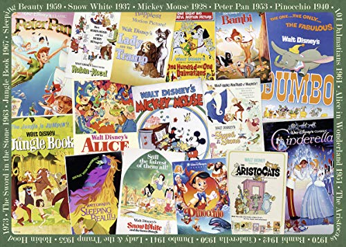 Ravensburger - Puzzle Disney Vintage Movie Post per Adulti e Ragazzi, 1000 Pezzi, Idea Regalo per Lei o Lui, 70x50 cm - immagine 2