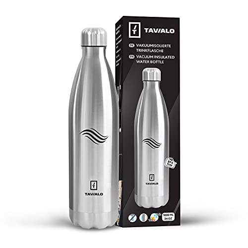 Borraccia Termica 1 Litro in Acciaio Inox | Bottiglia Isolata Senza BPA  1000Ml 