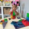 Valtech, mattoncini magnetici Magna-Tiles Clear Colors, confezione da 32 pezzi - immagine 4