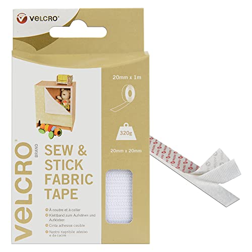 Velcro VEL-EC60265 Nastro Adesivo Multiuso 20 mm x 1m, Colore Bianco –  Giochi e Prodotti per l'Età Evolutiva