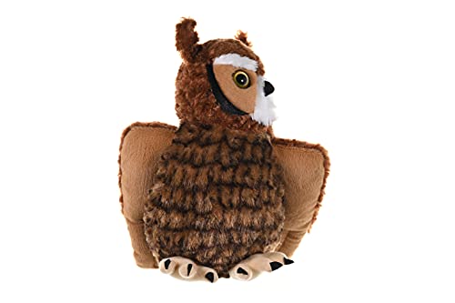 Wild Republic- Cuddlekins Gufo dalle Corna Grandi Wild Animale, Colore Corno, 12 Inches, 12310 - immagine 4