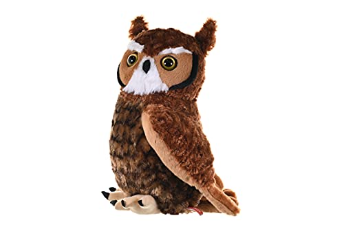Wild Republic- Cuddlekins Gufo dalle Corna Grandi Wild Animale, Colore Corno, 12 Inches, 12310 - immagine 6