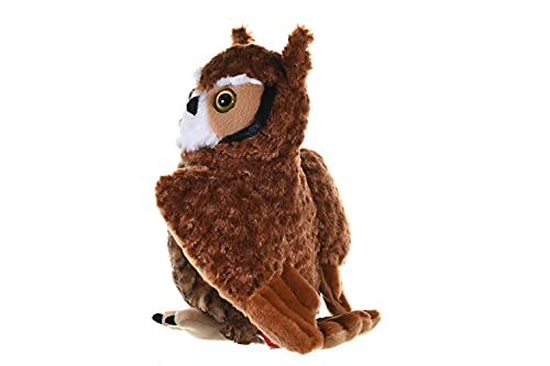Wild Republic- Cuddlekins Gufo dalle Corna Grandi Wild Animale, Colore Corno, 12 Inches, 12310 - immagine 7