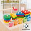 Afufu Giochi Montessori Magnetici di Pesca in Legno, 2 in 1 Forme Geometriche Ordinamento Gioco Impilatore, Giocattoli Educativi Bambino, Regali Natale per Bambini 3 4 5 Anni Ragazzi Ragazze - immagine 6