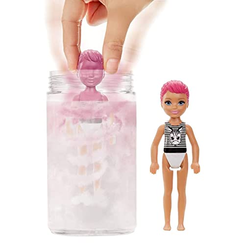 Barbie - Chelsea Color Reveal Serie Monocolor con Bambola, 6 Sorprese e Accessori, Giocattolo per Bambini 3+ Anni, GTT24 - immagine 5