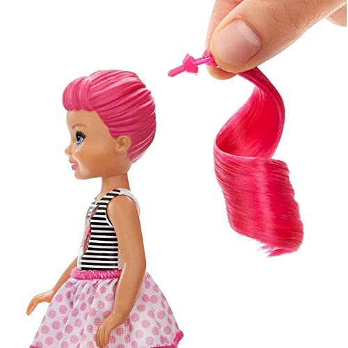 Barbie - Chelsea Color Reveal Serie Monocolor con Bambola, 6 Sorprese e Accessori, Giocattolo per Bambini 3+ Anni, GTT24 - immagine 6