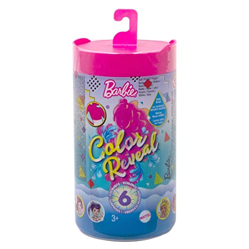 Barbie - Chelsea Color Reveal Serie Monocolor con Bambola, 6 Sorprese e Accessori, Giocattolo per Bambini 3+ Anni, GTT24