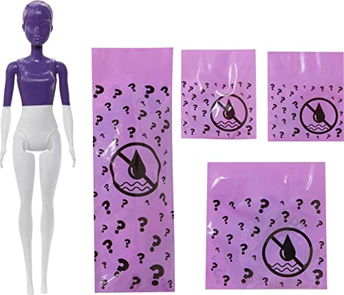Barbie Color Reveal -Serie Monocolor, Bambola con 7 Sorprese, Assortimento Casuale, Giocattolo per Bambini 3+ Anni, GTR94 - immagine 5