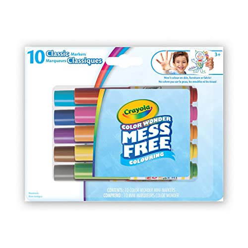 CRAYOLA Color Wonder 10ct Mini Markers