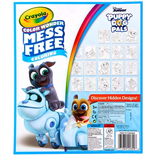Crayola Color Wonder, Puppy Dog Pals Book, 18 Mess Free Coloring Pages, Gift for Kids, 3, 4, 5, 6 - immagine 7