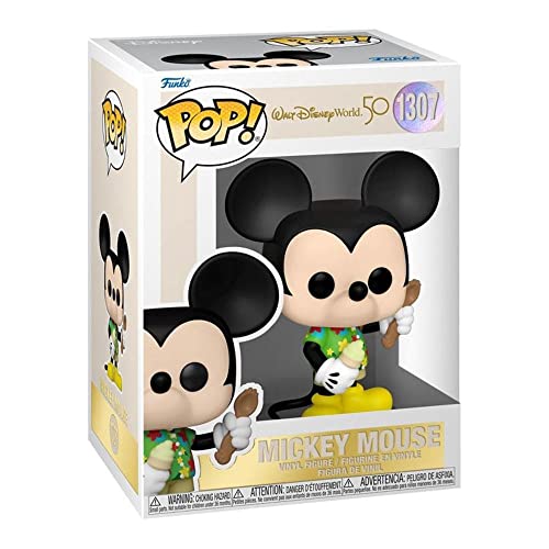 Funko Pop! Disney: WDW 50th - Aloha Mickey Mouse - Disney World 50th Anniversary - Figura in Vinile da Collezione - Idea Regalo - Merchandising Ufficiale - Giocattoli per Bambini e Adulti