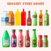 JOYIN 30 Pezzi Giocattoli per Bambini in Plastica Giocattoli Alimentari Scatole della Spesa, Giochi di Imitazione Accessori da Cucina, Cibo Finto Regali per Bambini e Giocattoli al Coperto - immagine 3