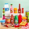 JOYIN 30 Pezzi Giocattoli per Bambini in Plastica Giocattoli Alimentari Scatole della Spesa, Giochi di Imitazione Accessori da Cucina, Cibo Finto Regali per Bambini e Giocattoli al Coperto - immagine 7