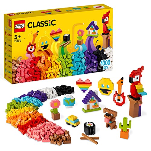 LEGO 11030 Classic Tanti Tanti Mattoncini, Set di Costruzioni con Emoji  Sorridente, Pappagallo, Fiori e Altro, Regalo Creativo, Giochi per Bambini  dai 5 Anni – Giochi e Prodotti per l'Età Evolutiva