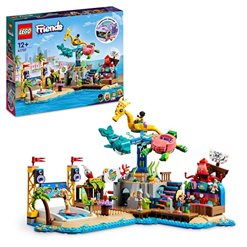 LEGO 41737 Friends Parco dei Divertimenti Marino, Set Luna Park con  Elementi Technic, Giochi per Bambini dai 12 anni con Giostra con Delfino,  Tartaruga e Cavalluccio Marino, Idee Regali per Natale –