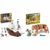 LEGO Creator Galeone dei Pirati, Taverna e Isola del Teschio, Set da Costruzione 3in1 e Idea Regalo,